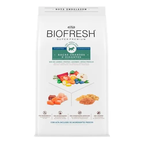 Alimento Biofresh Para filhotes racas grandes 3 Kg Foto 1