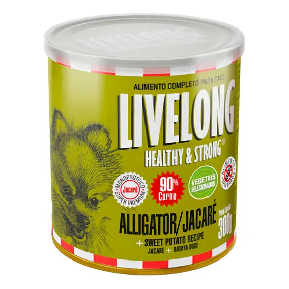 Alimento Livelong Jacare Úmido 300g Foto 1