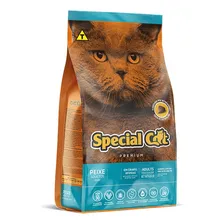 Alimento Special Cat Ração Special Cat Adultos Peixe 1kg Ração Special Cat s Peixe 1kg para gato adulto de raça média sabor peixe em saco de 1kg Foto mini 1
