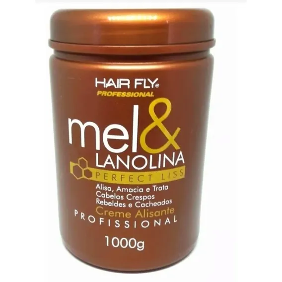 Alisante Mel E Lanolina Hair Fly Profissional 1 Kg Foto 1