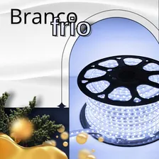 Aljatec Mangueira Fita Led Chata 5050 25m Alto Brilho 2 Conectores Branco Frio 127v Foto mini  2
