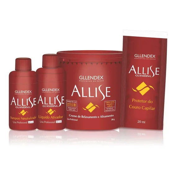 Allise Guanidina Kit Relaxamento E Alisamento 360g Foto 1