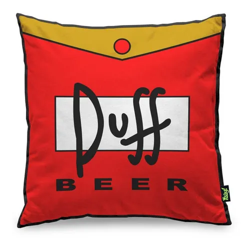 Almofada Duff Beer The Simpsons Cor Vermelho Foto 1