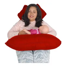 Almofada Extra Grande P/grávida Dormir De Lado Rápid Cor Vermelho Foto mini 4