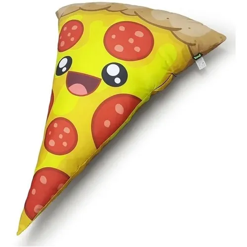 Almofada Gigante Pizza Feliz Amo Pizza Presente Criativo Foto 1