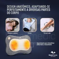 Almofada Massageadora Shiatsu Aquecimento Smart Relaxmedic Foto mini 2