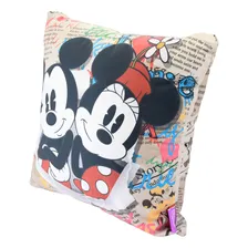 Almofada Mickey E Minnie Jornal Aveludada 40x40 Foto mini 2