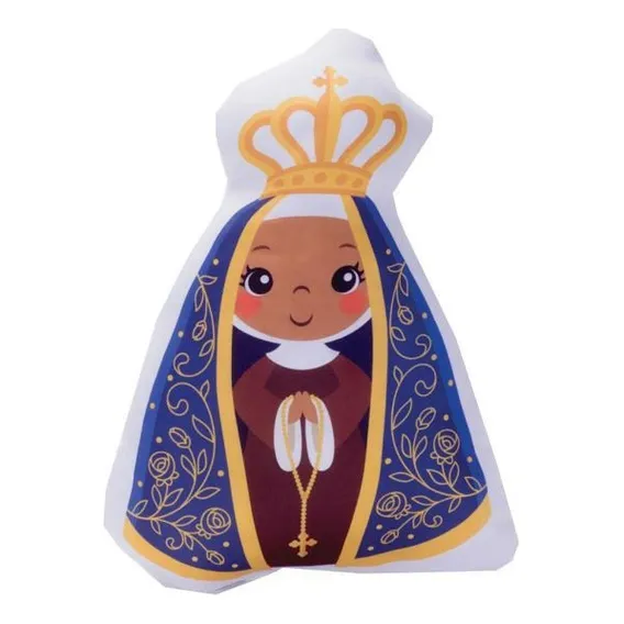 Almofada Nossa Senhora Aparecida Terçinho Anti Alérgica Foto 1