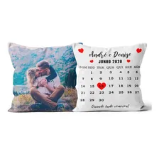 Almofada Personalizada Data Foto Calendário Casamento Namoro Foto mini  3