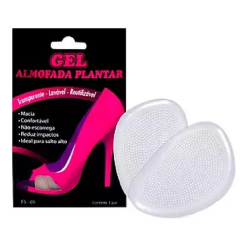 Almofada Plantar- Meia Palmilha- Silicone- Transparente Foto 1