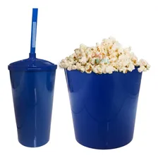 Almofada Porta Pipoca Azul Infantil Futebol Foto mini  3