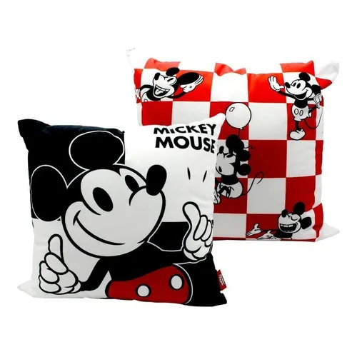 Almofada Quadrada 40x40 Disney Mickey Xadrez Foto 1