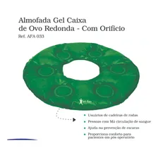Almofada Redonda Com Orifício Caixa De Ovo Gel Ortopédica Foto mini  2
