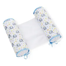 Almofada Rolinho Segura Bebe Estampas + Rapido Cor Elefante Azul Foto  mini 1