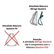 Almofada Silicone Máscara Mirage Quattro Resmed Foto mini 4