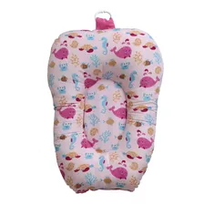 Almofada Suporte Para Banho Estampada - Baleia Rosa Foto mini 1