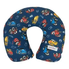 Almofada Viagem Infantil Pescoço Protetor 25x25 Cor Menino -estampa Desenho Do Tecido Estampado Foto mini 2