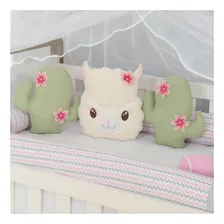 Almofadinhas Decorativas Infantil Safári Rosa Feminina Foto mini  3
