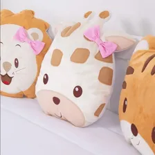 Almofadinhas Decorativas Infantil Safári Rosa Feminina Foto mini 4