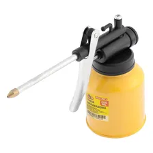 Almotolia Bomba Engraxadeira Metálica 250ml Bico RÃgido Foto mini 3