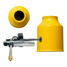 Almotolia Bomba Engraxadeira Metálica 250ml Bico RÃgido Foto mini 2