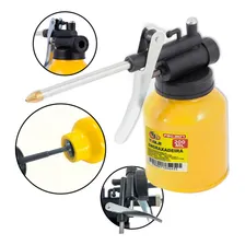 Almotolia Bomba Engraxadeira Metálica 250ml Bico RÃgido Foto mini 1