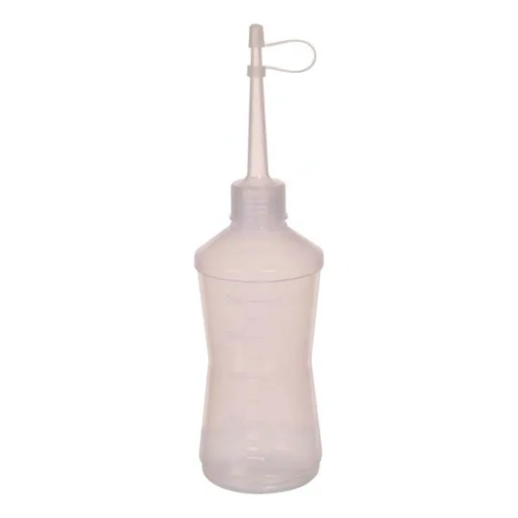Almotolia Plástica Bico Reto Transparente 250ml C/2 Unidades Foto 1