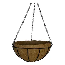 Alpe & Aritana florero kit 2 vasos fibra de coco com corrente Suspensa 25cm Natural Foto mini 4