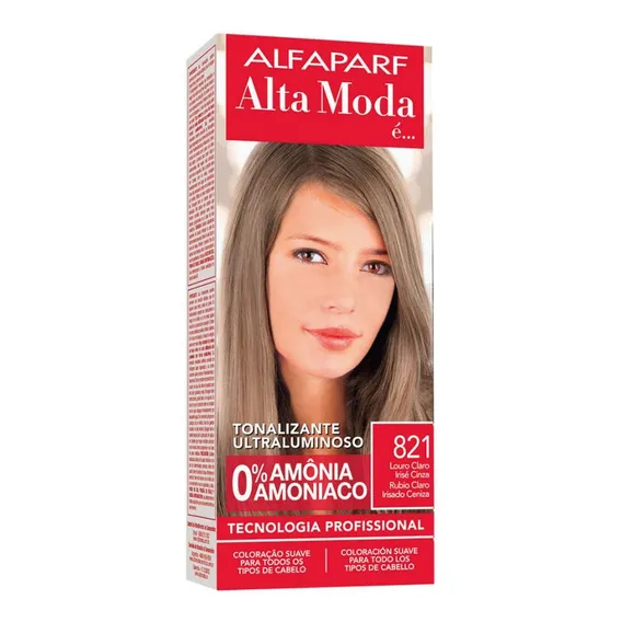 Alta Moda É Tonalizante 821 Louro Claro Irise Cinza 120g Foto 1