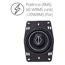 Alto Falante 4pol Bomber Triaxial BBR TOP 100wRms 4ohms Par Cor Preto Alto Falante Painel Foto mini 4