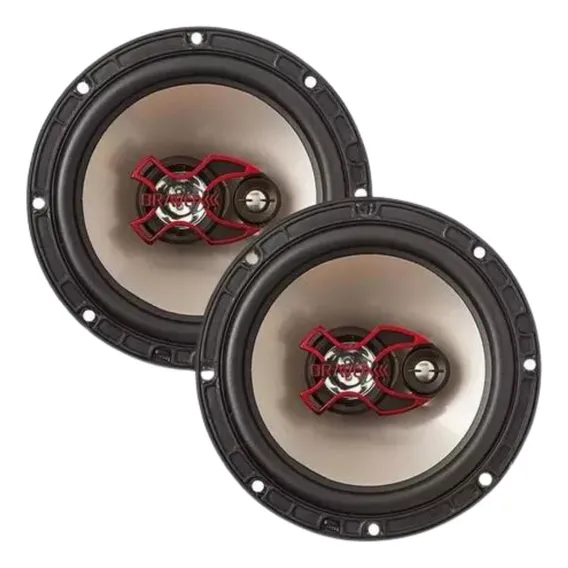 Alto Falante Bravox 6 Polegadas Triaxial B3x60x 100wrms Par Cor Preto Foto 1