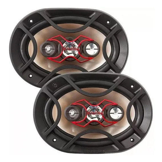 Alto Falante Bravox 6x9 Polegadas 140wrms Quadriaxial B4x69x Cor Vermelho Foto 1