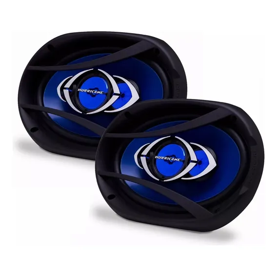 Alto Falante Hurricane 6x9 69 360 W Rms Quadriaxial + Telas Cor Azul Foto 1