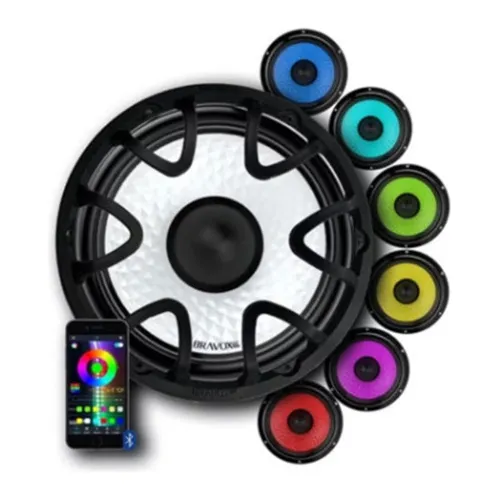 Alto Falante Sub Bravox 12 Pol 500w Uxp12 2+2 Led Foto 1