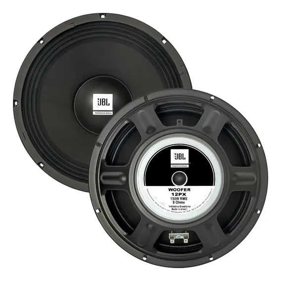 Alto Falante Woofer Jbl 12px 150w Rms Som Automotivo 8 Ohms Cor Preto Foto 1