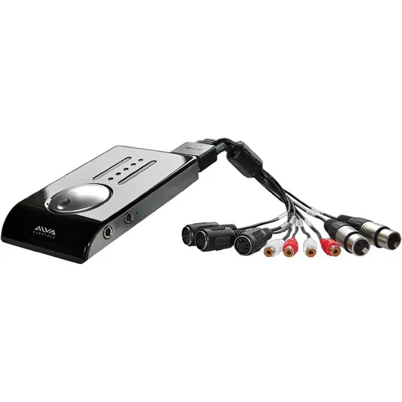 Alva Nanoface Interface Profissional Usb De Áudio 12 Canais Cor Preto & Prata (black Piano & Silver) 5v Usb Foto 1