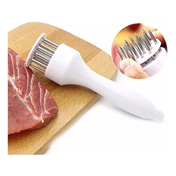 Amaciador Batedor De Carne Bife Com Furador Foto 1