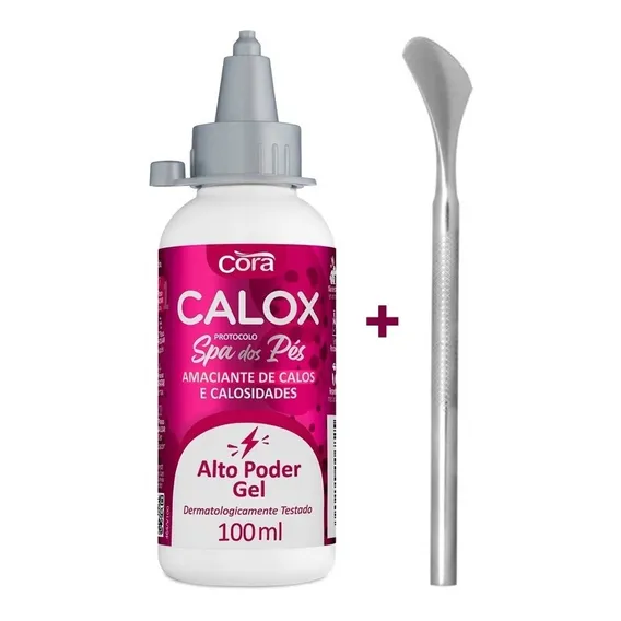 Amaciante Removedor Calos Calosidade Calox Gel + Espátula Foto 1