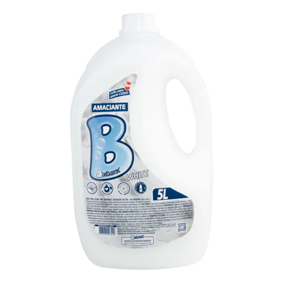 Amaciante Roupas Econ么mico Perfume White 5 litros Barbarex Foto 1