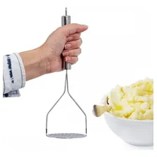 Amassador Batata Legumes Cabo Reforçado Espremedor Aço Inox Foto mini 1