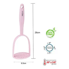 Amassador De Legumes Nylon Rosa 26cm Weck Foto mini 3