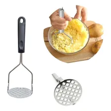Amassador Legumes Batata Cabo Reforçado Espremedor Aço Inox Foto mini  2