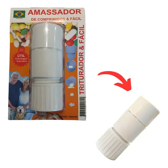 Amassador Triturador De Comprimidos P/enfermagem Veterinária Foto 1