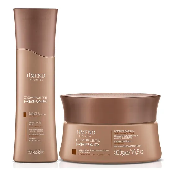 Amend - Complete Repair Shampoo 250ml + Máscara 300g Foto 1