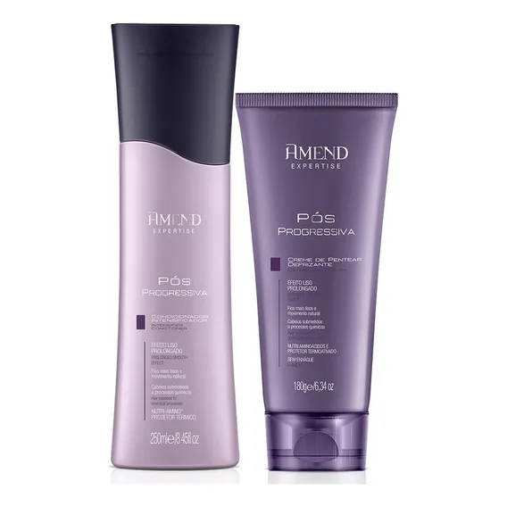 Amend - Pós Progressiva Condicionador + Creme Pentear 180g Foto 1