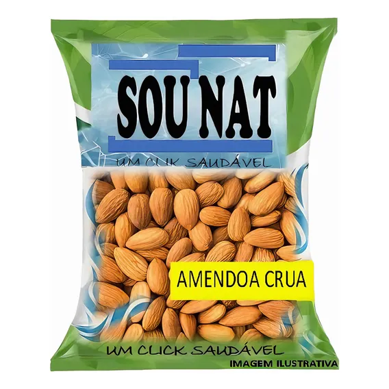 Amendoa Crua Boa 1kg Sem Casca Crua Chilena Grande Premium Foto 1