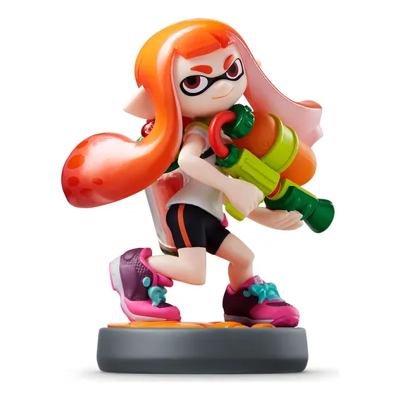Amiibo Inkling Girl Orange Splatoon Foto 1