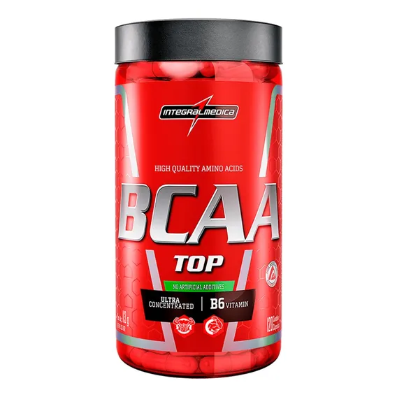 Aminoácido BCAA Top 120g ? Vitamina B6, Rápida Absorção ? Integralmedica Foto 1
