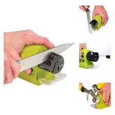 Amolador Afiador Elétrico Faca Tesoura Cozinha Cor Verde Foto mini 2