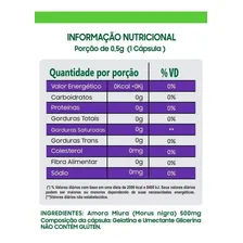 Amora Miúra - Morus Nigra 500mg 60 Cápsulas Sabor Neutro Foto mini 4